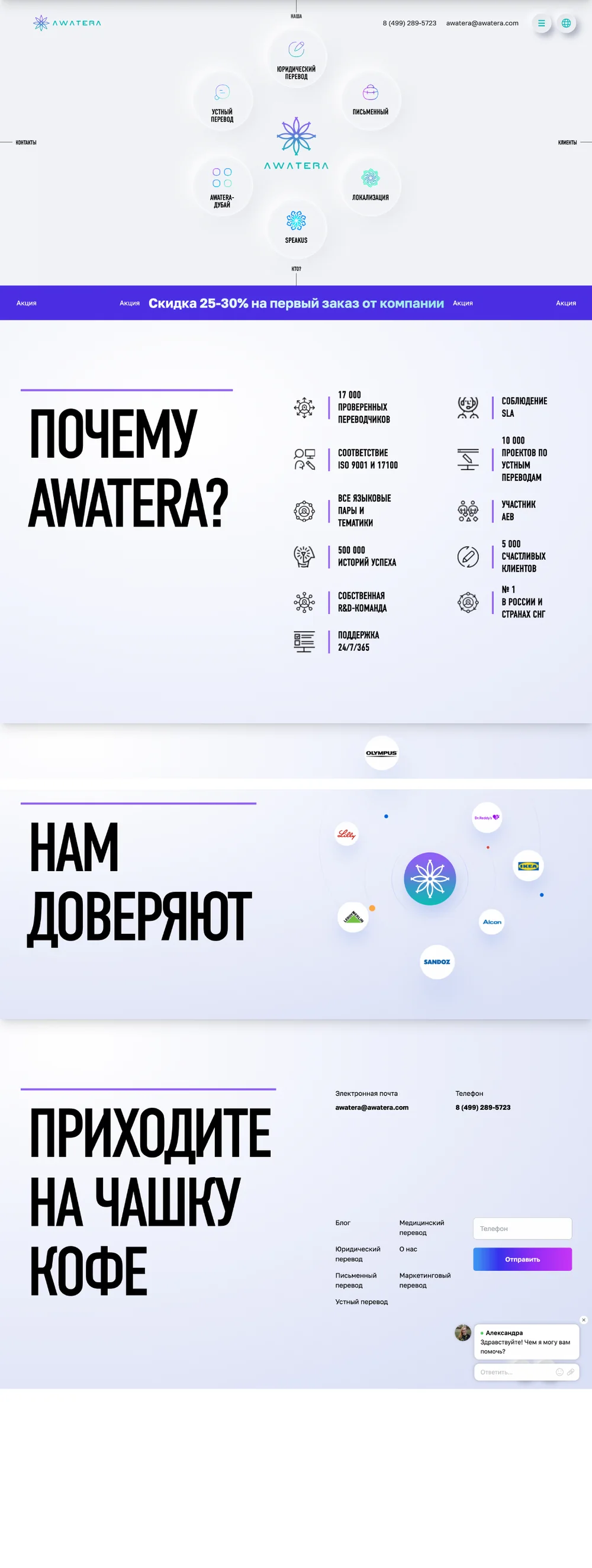 Страница проекта AWATERA